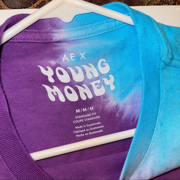 Original Young Money x AE Tie Dye Graphic T Shirt - Picture 6 of 7